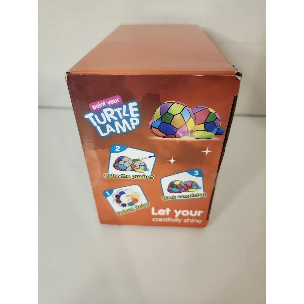 Paint Your Own Lamp Kit - Art Supplies Arts & Crafts Kit - Painting Kit Turtle